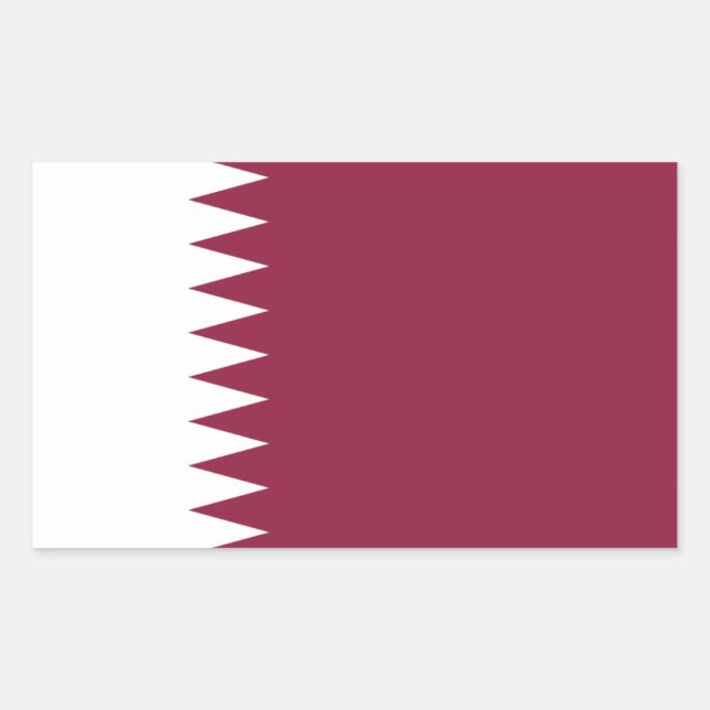 Qatar Flag Sticker (Front)