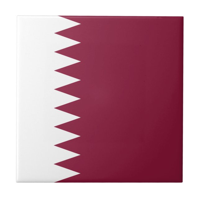 Qatar Flag Tile (Front)