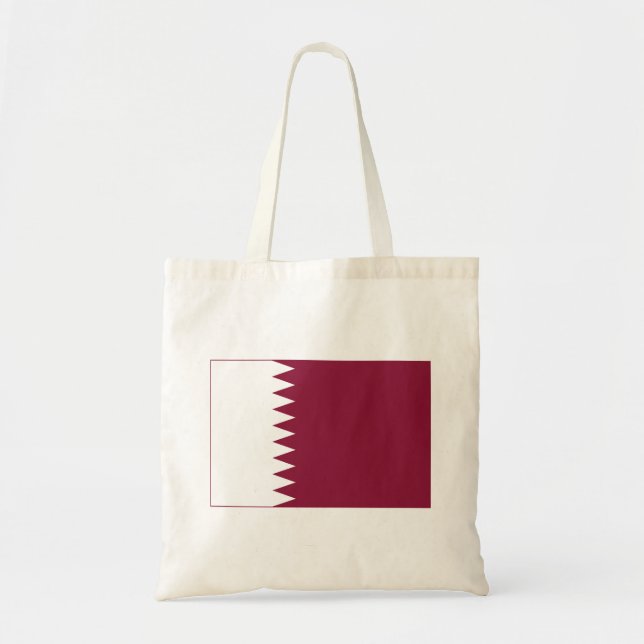 Qatar Flag Tote Bag (Front)