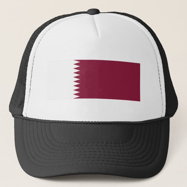 Qatar Flag Trucker Hat (Front)
