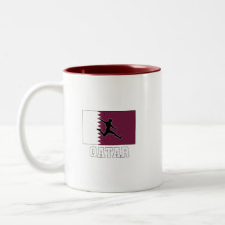 Qatar Football Soccer National Team Two-Tone Coffee Mug