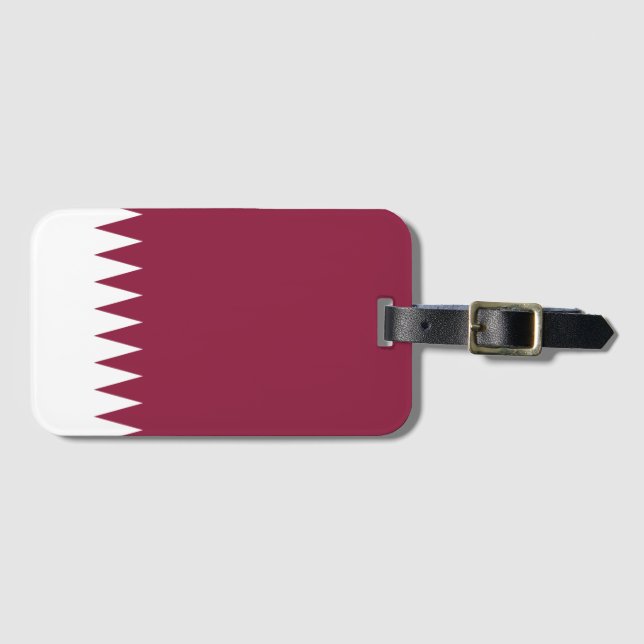 Qatar Luggage Tag (Front Horizontal)