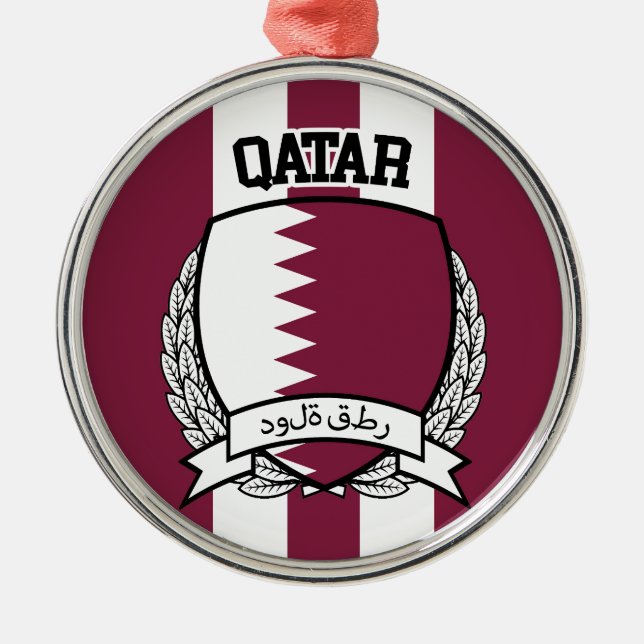 Qatar Metal Ornament (Front)