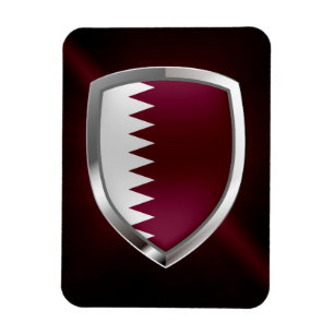 Qatar Metallic Emblem Magnet