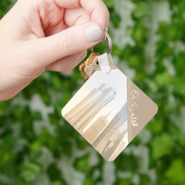 Qatar Modern Buildings Keychain (Hand)