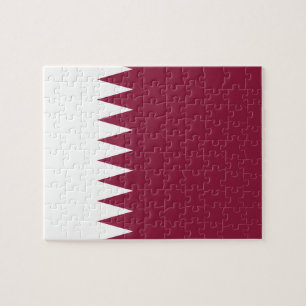 Qatar National World Flag Jigsaw Puzzle