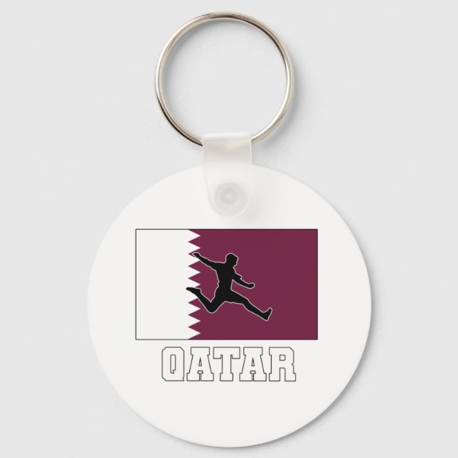 Qatar Soccer Football National Team Keychain (Front)