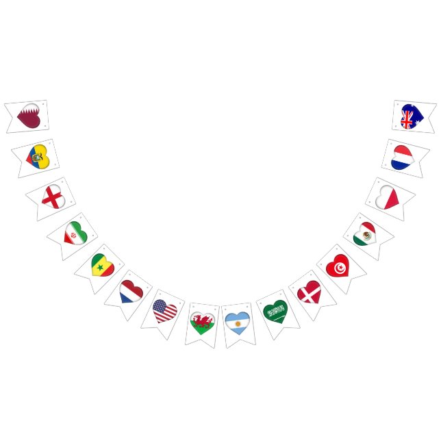 Qatar Tournament Country Flags Group A,B,C,D (All)