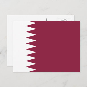 Qatari Flag, Flag of Qatar Postcard