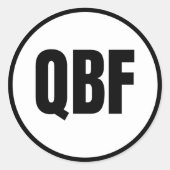 QBF - Vail Classic Round Sticker (Front)