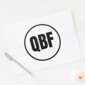 QBF - Vail Classic Round Sticker (Envelope)