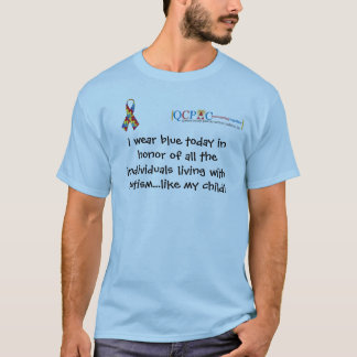 QCPAC Logo Blue World Autism Awareness T-shirt