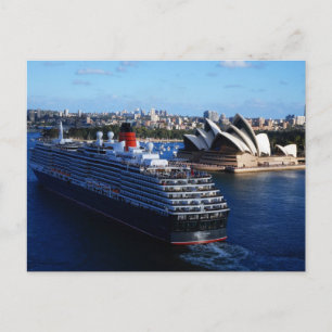 QE2 in Sydney Australia Postcard