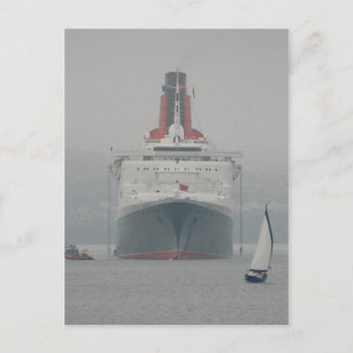 QE2 on the River Forth Postcard