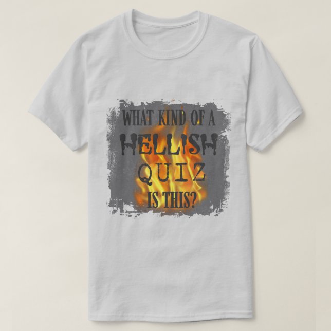 QI Hellish Quiz Shirt (Design Front)