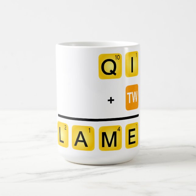 QI is LAME! Coffee Mug (Center)