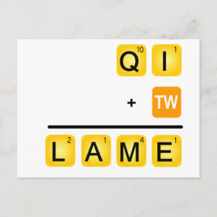 QI is LAME! Postcard