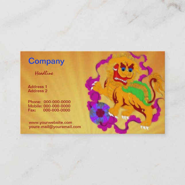 Qi Lin Business Card (Front)