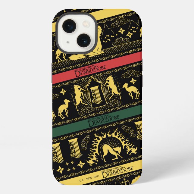 Qilin Layered Pattern iPhone Case (Back)