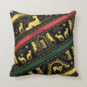 Qilin Layered Pattern Throw Pillow