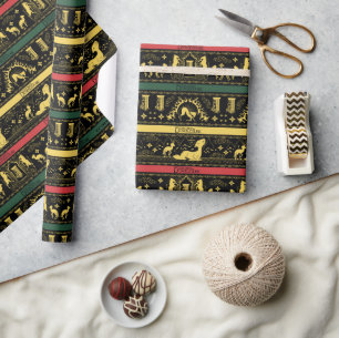 Qilin Layered Pattern Wrapping Paper