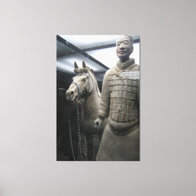 Qin Chinese Terracotta Soldier 3rd century BC / Canvas Print (Front)