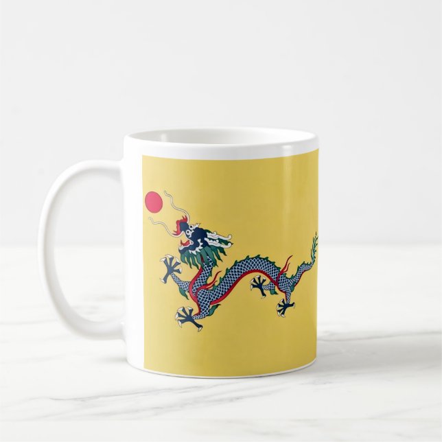 Qing dynasty China flag Coffee Mug (Left)