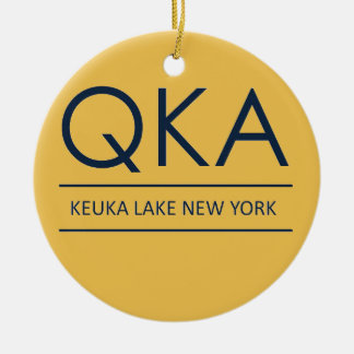 QKA Keuka Lake New York Ceramic Ornament