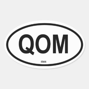 QOM OVAL STICKER