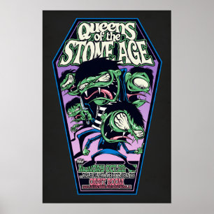 QOTSA Gig Poster Orbit Room, Grand Rapids