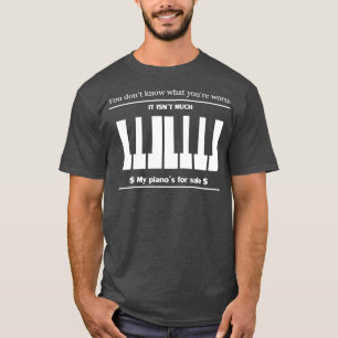 Qotsa I am Designer piano design T-Shirt