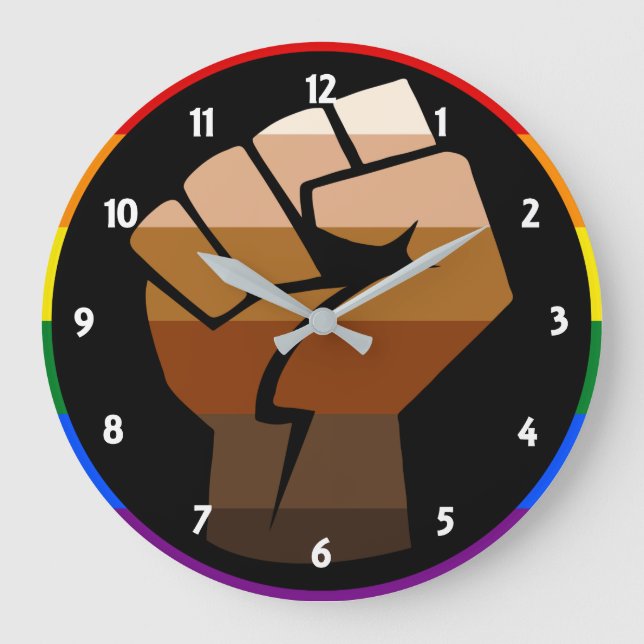 QPOC Pride Large Clock (Front)