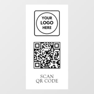 QR Access Control Scan to Enter Office Display Window Cling