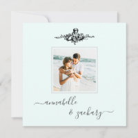 *~* QR Aqua Cherub Rings PHOTO AR6 RSVP Wedding