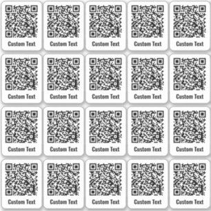 QR Code 20 Sticker Set