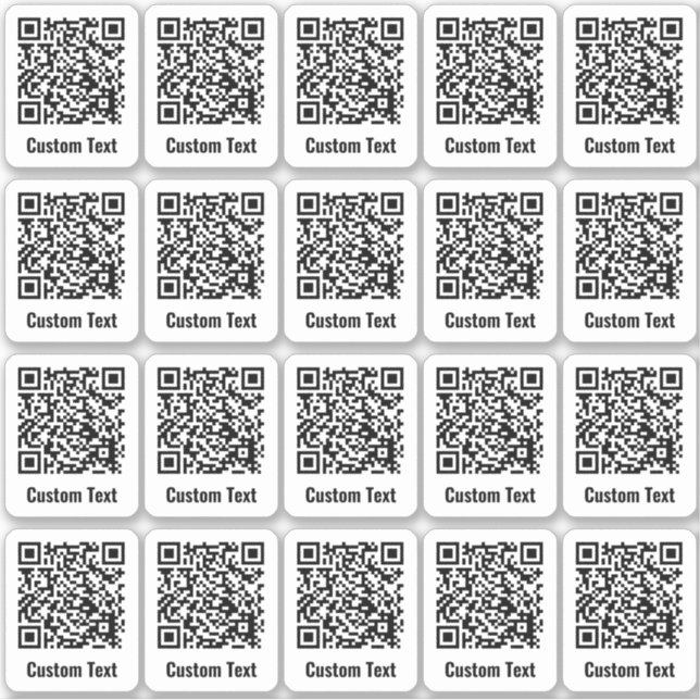 QR Code 20 Sticker Set (Front)