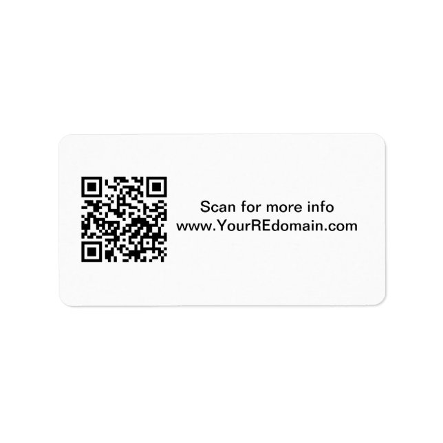 QR Code - Address Label (Front)
