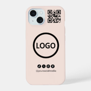 QR Code affaires médias sociaux Blush iPhone 15