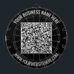 QR Code and Custom Text Dart Board - Choose Colour<br><div class="desc">Custom Colours and Font - Dart Board with Your QR Code and Custom Text Professional Personalized Business Name Website Promotional Company Dartboards / Gift - Add Your QR Code - Image or Logo / Name - Company / Website or E-mail or Phone - Contact Information / Address - Resize and...</div>