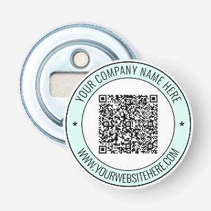 QR Code and Custom Text Magnetic Bottle Opener