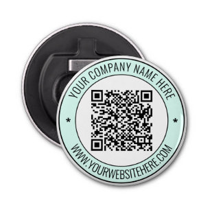 QR Code and Custom Text Professional Personalized  Bottle Opener