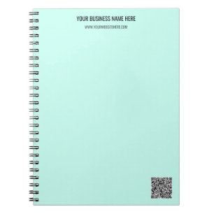 QR Code and Custom Text Professional Personalized Notebook