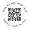 QR code and custom text round Sticker