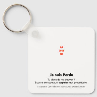 QR Code Anti-Loss Tag For Keys, Pets & Kids Keychain