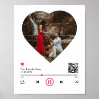 QR Code Any Song Custom Couple Anniversary Photo