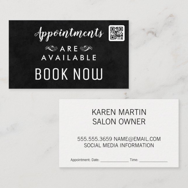 QR Code | Appointment Card (Front/Back)