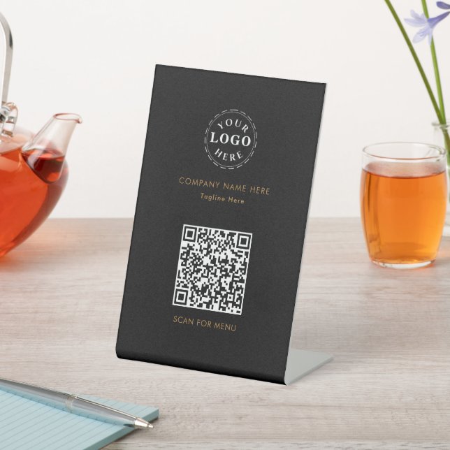 QR code attached Personalized Pedestal Sign (In SItu)