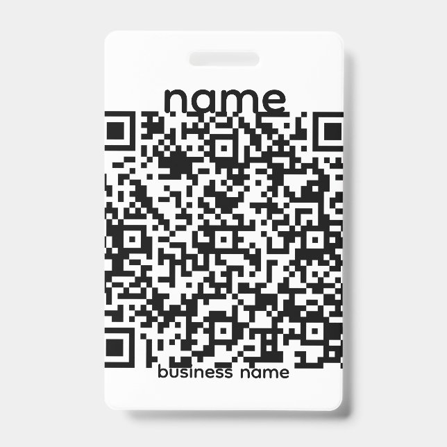 QR Code Badge (Front)