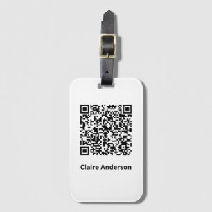 QR Code Badge Luggage Tag