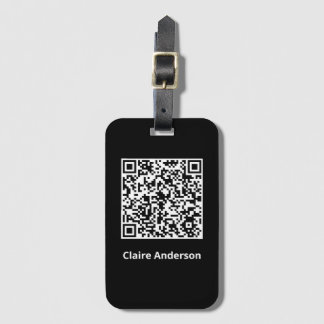 QR Code Badge Luggage Tag